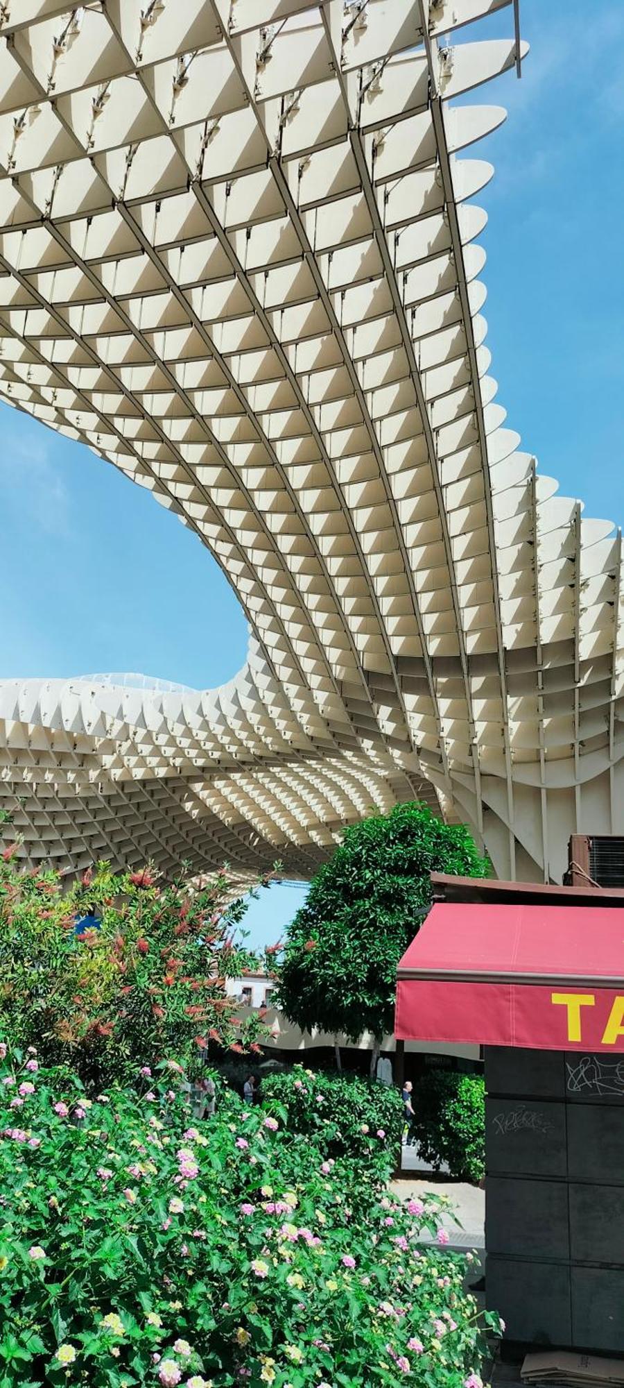 La Puerta Verde De Las Setas De Sevilla Ruang foto